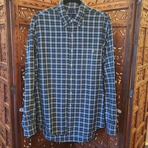 Polo Ralph Lauren Navy and White Plaid Shirt
